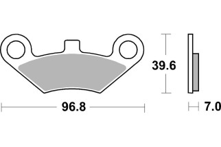 BRAKE PAD SINT/CAR OFF