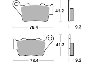 BRAKE PAD SINT REAR