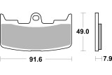 BRAKE PAD SINT FR