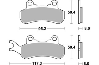 BRAKE PAD SINT ATV RACE