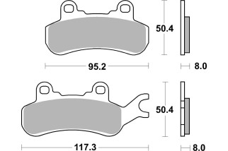 BRAKE PAD SINT ATV RACE