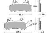 BRAKE PAD SINT ATV RACE