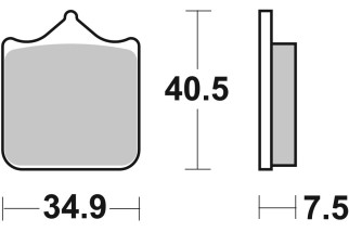 BRAKE PAD SINT ST/RA