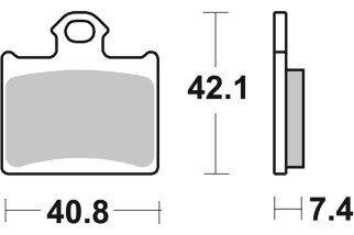 BRAKE PAD SINT/CAR OFF