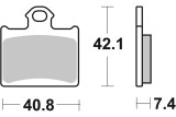 BRAKE PAD SINT/CAR OFF