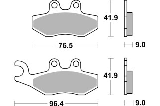 BRAKE PAD SINT SCOOT