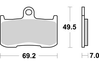 BRAKE PAD SINT FR