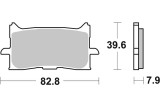 BRAKE PAD SINT FR