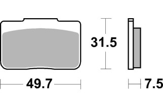 BRAKE PAD SINT REAR