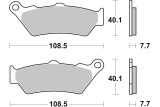 BRAKE PAD SINT/CAR OFF