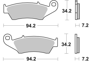 BRAKE PAD SINT FR