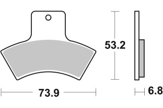 BRAKE PAD SINT ATV