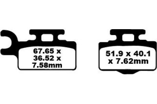 BRAKE PAD CARBON TT DIRT