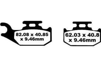 BRAKE PAD CARBON TT DIRT