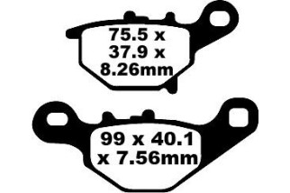 BRAKE PAD CARBON TT DIRT