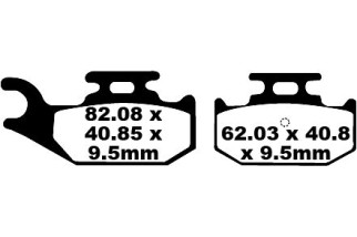 BRAKE PAD CARBON TT DIRT