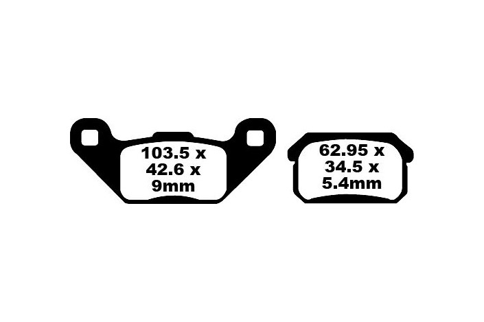 BRAKE PAD CARBON TT DIRT