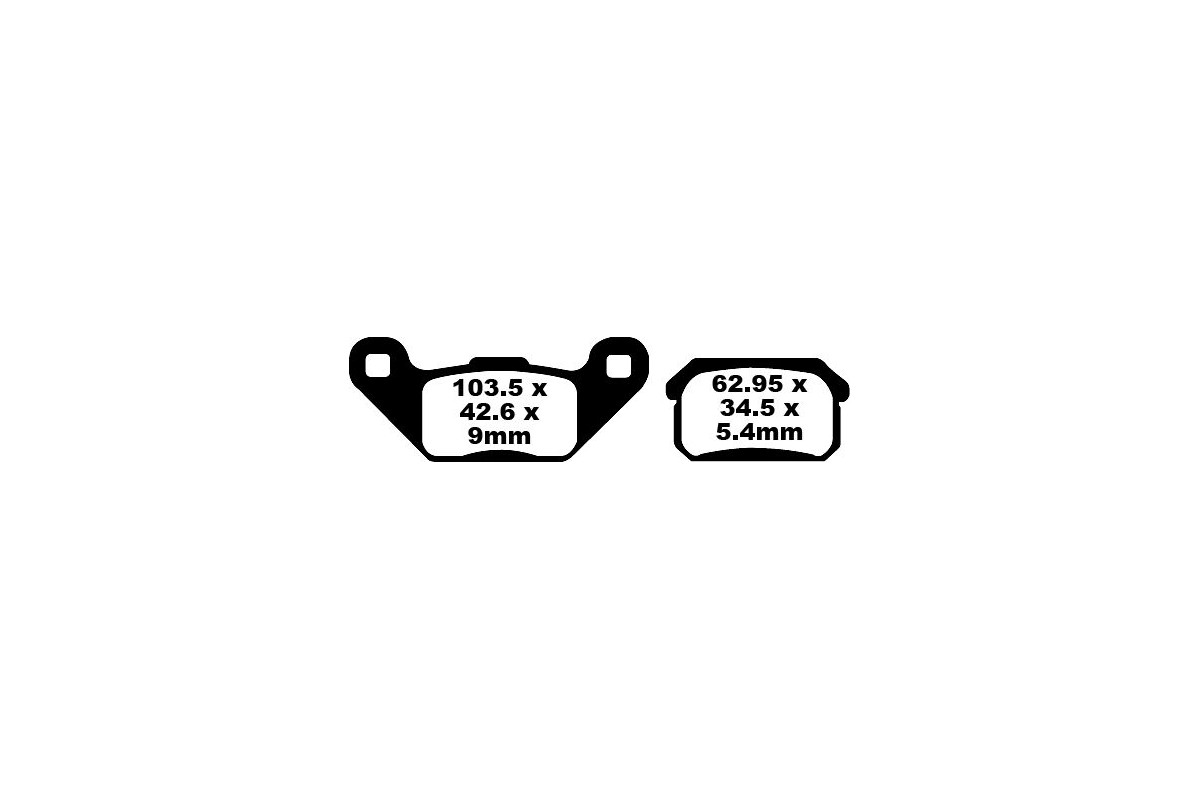 BRAKE PAD CARBON TT DIRT