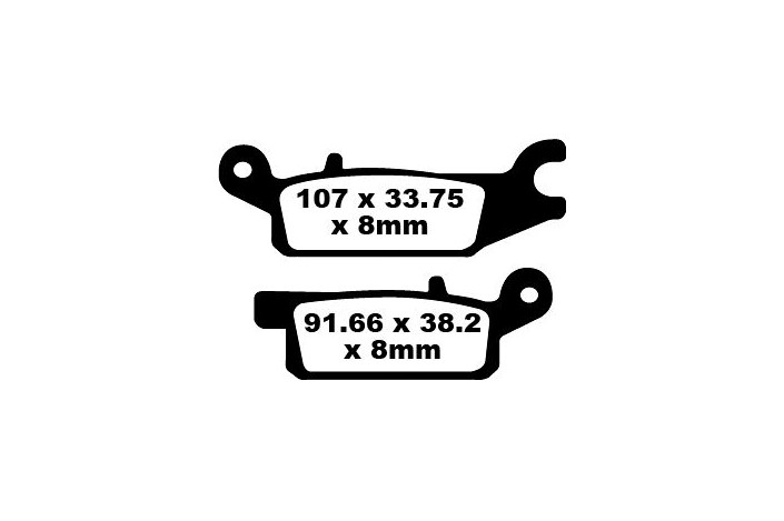 BRAKE PAD CARBON TT DIRT