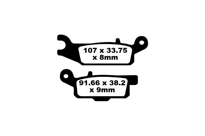 BRAKE PAD CARBON TT DIRT