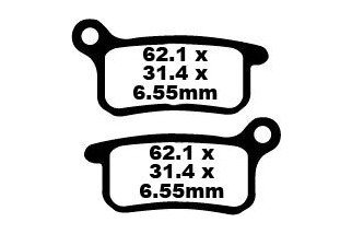 BRAKE PAD CARBON TT DIRT