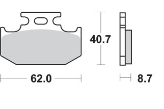 BRAKE PAD CAR/CER