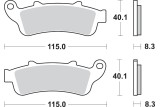 BRAKE PAD SINT FR