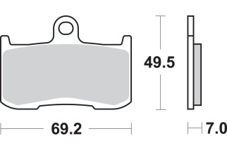 BRAKE PAD SINT FR