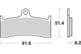 BRAKE PAD SINT FR