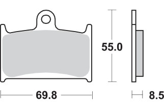 BRAKE PAD SINT FR