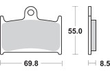 BRAKE PAD SINT FR