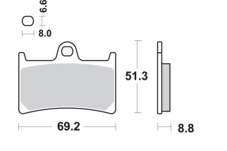 BRAKE PAD SINT FR