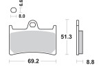 BRAKE PAD SINT FR