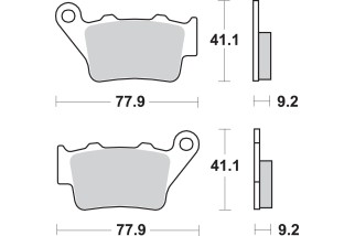 BRAKE PAD SINT REAR