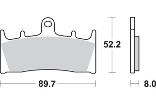 BRAKE PAD SINT FR