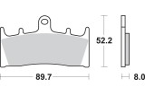 BRAKE PAD SINT FR