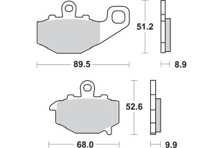 BRAKE PAD SINT REAR