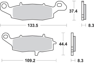 BRAKE PAD SINT FR