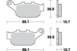 BRAKE PAD SINT REAR