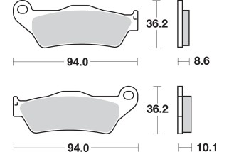 BRAKE PAD SINT REAR