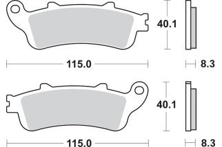 BRAKE PAD SINT REAR