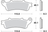 BRAKE PAD SINT REAR