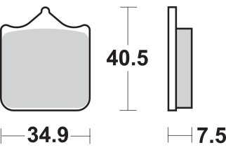 BRAKE PAD SINT FR