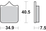 BRAKE PAD SINT FR