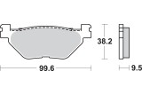 BRAKE PAD SINT REAR