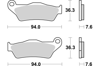 BRAKE PAD CAR/CER