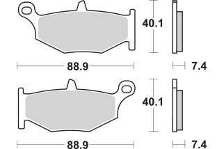 BRAKE PAD CAR/CER