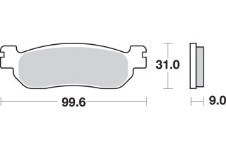 BRAKE PAD CAR/CER