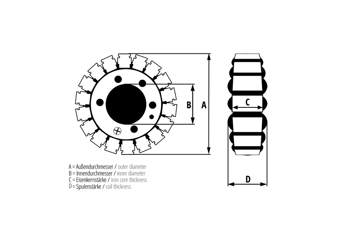 Stator ELECTROSPORT - Suzuki DL 1000 V-STROM