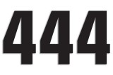 NUMBER 4 16X7.5CM BK